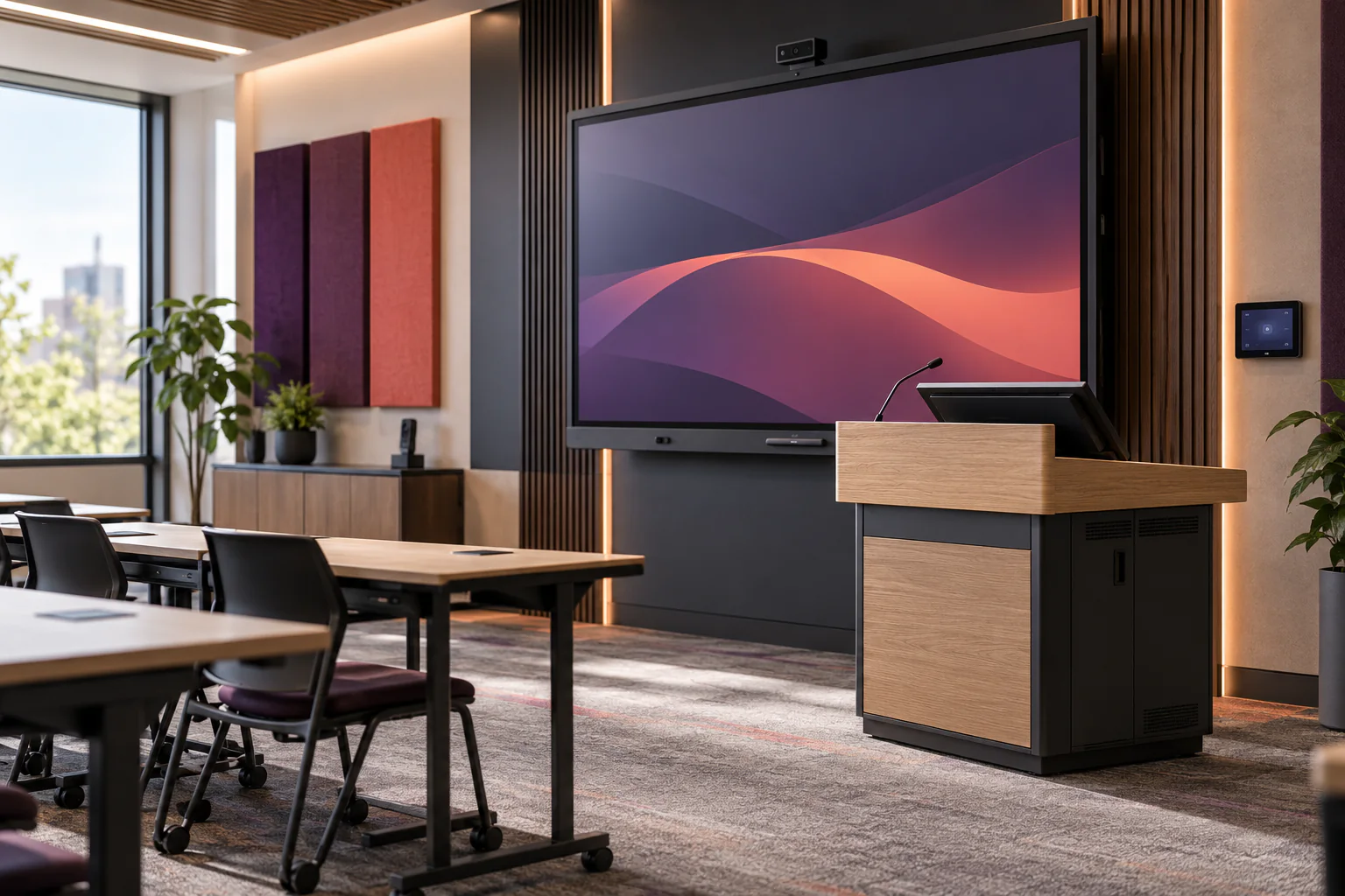Modern smart classroom technology
